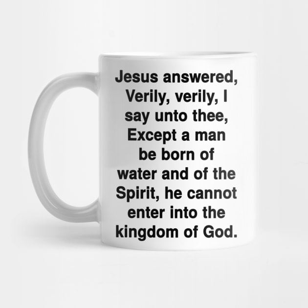 John 3:5  KJV Bible Verse Typography by Holy Bible Verses